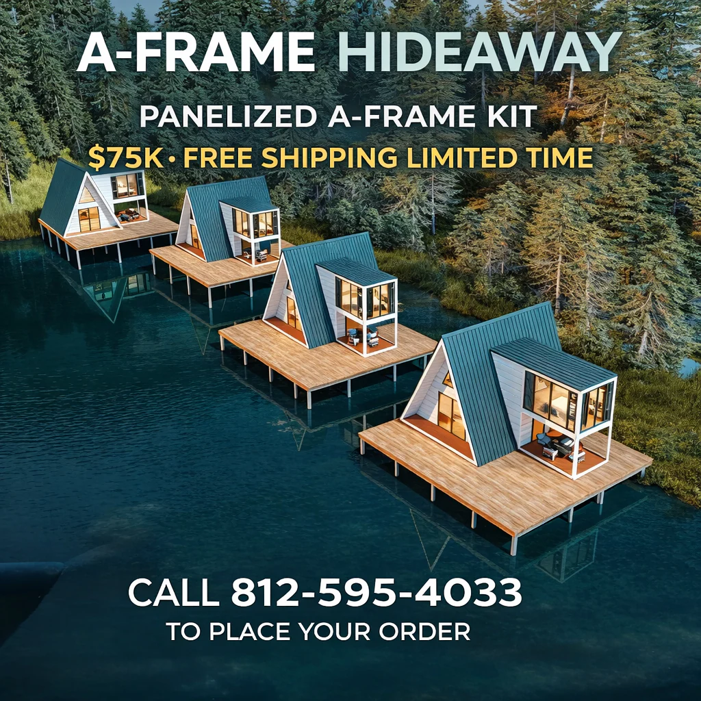 A-Frame Panelized Metal House Kit - Image 3