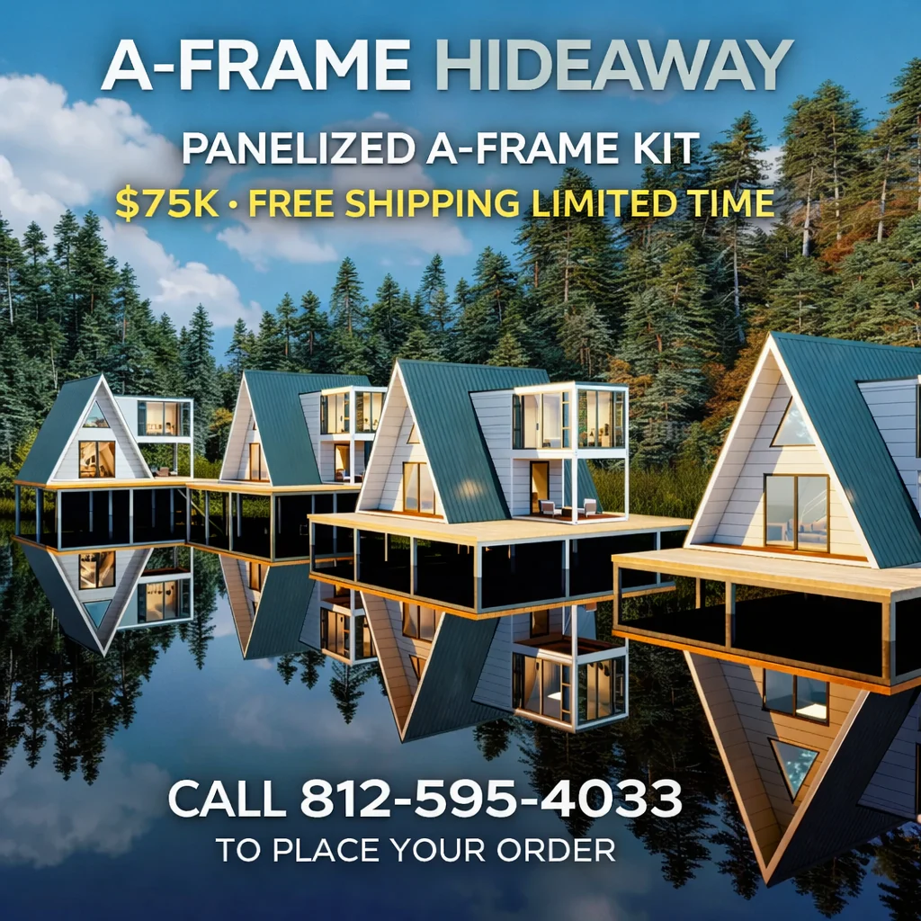 A-Frame Panelized Metal House Kit - Image 4