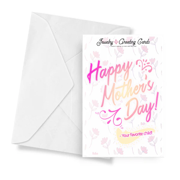 A Mom's Hug Lasts Long After She Lets Go. Jewelry Greeting Card