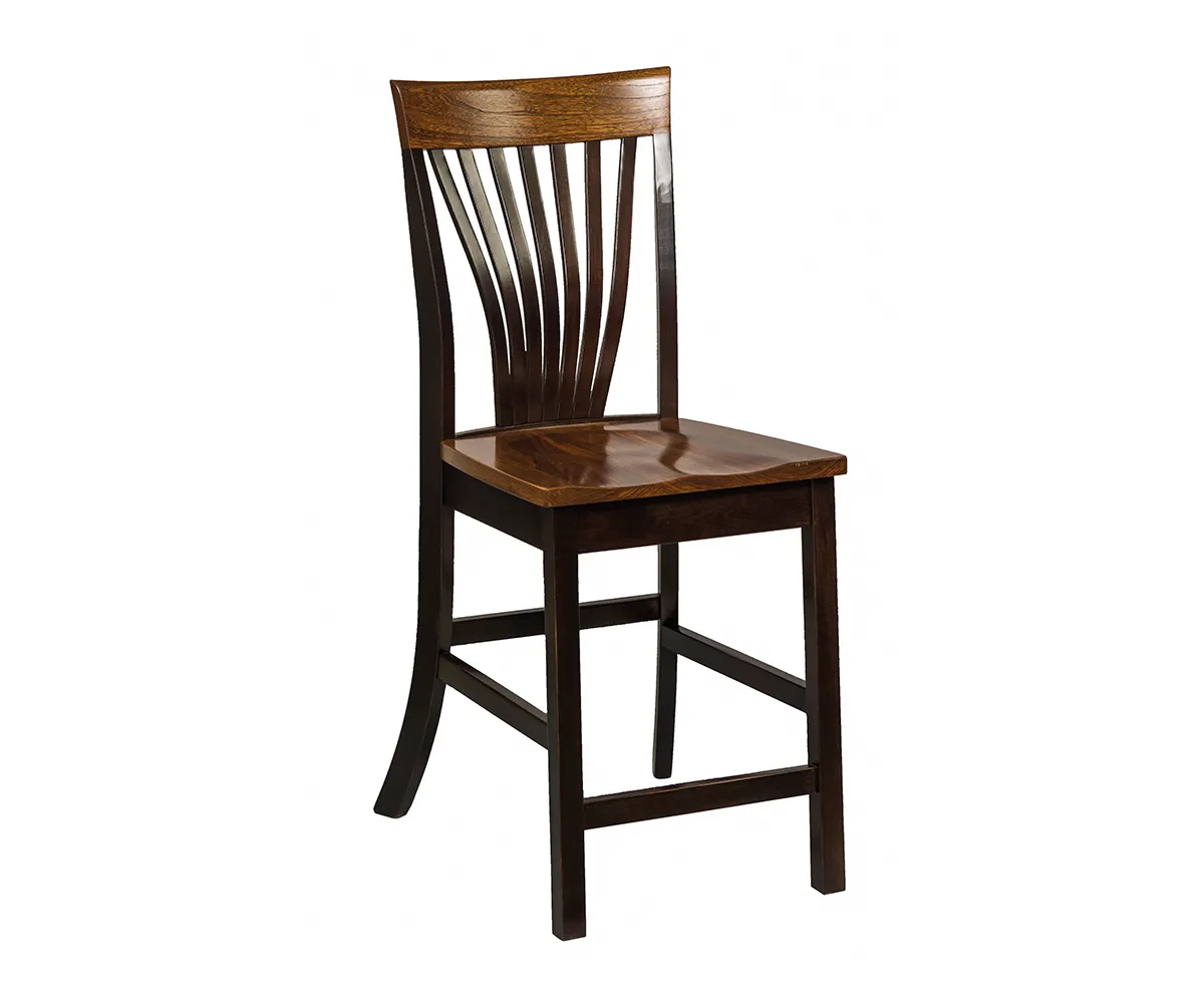 Amish Made Christy Fanback Counter Chair - Image 2