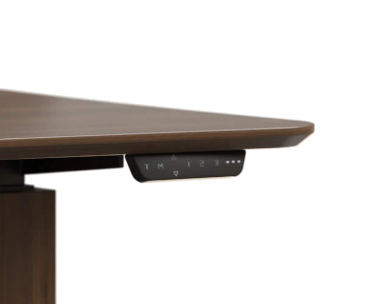 Amish Made Dawsyn Adjustable Desk with Wood Base - Image 3