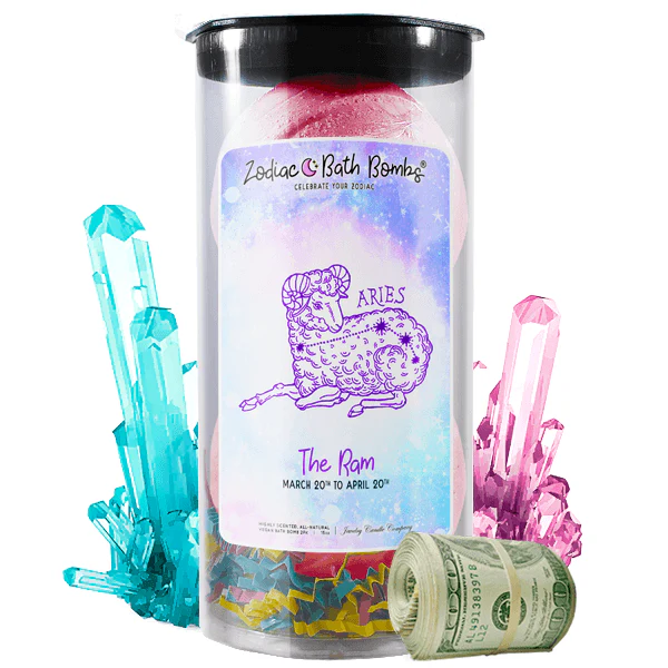 Aries Zodiac Cash Bath Bombs