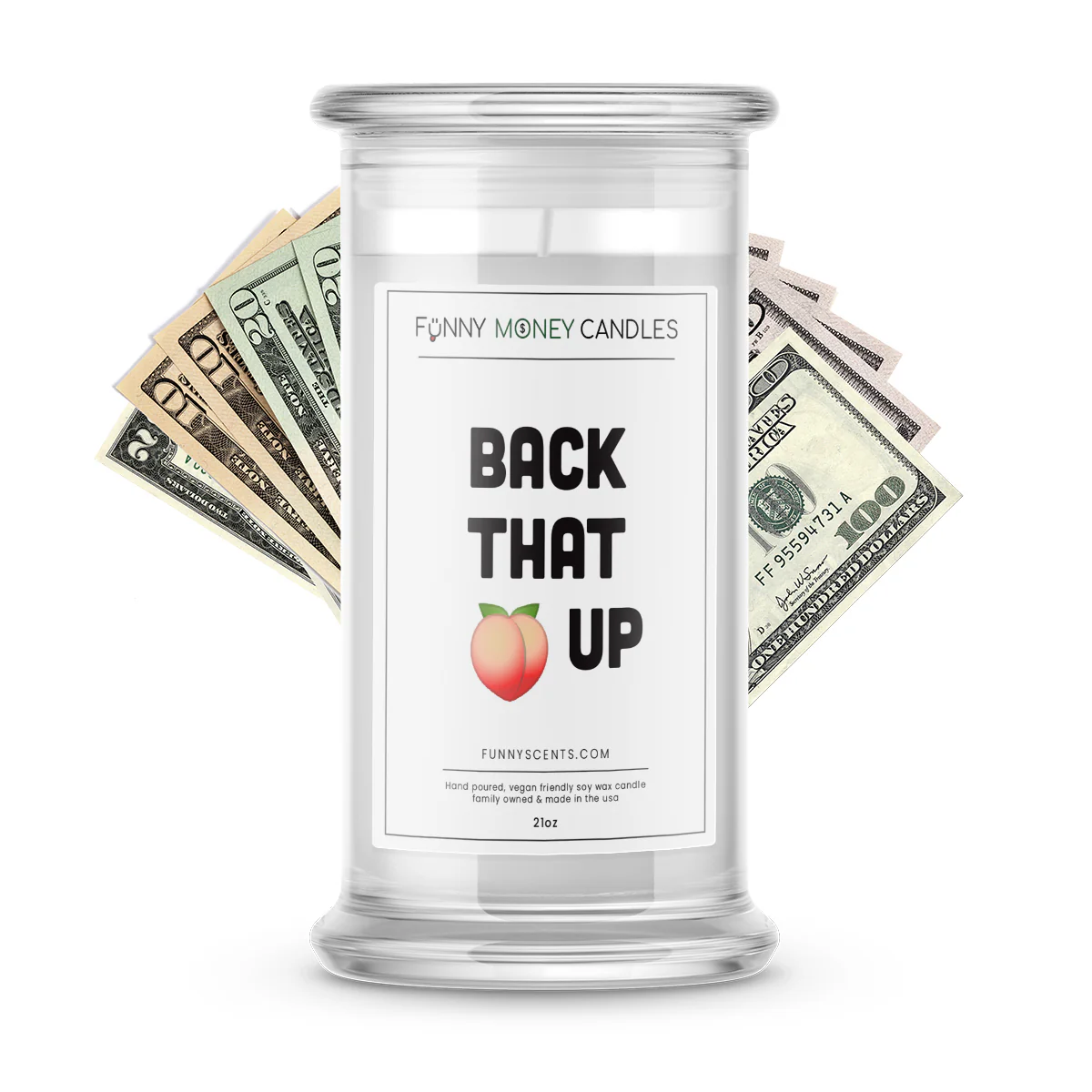 Back That Butt up Money Funny Candles