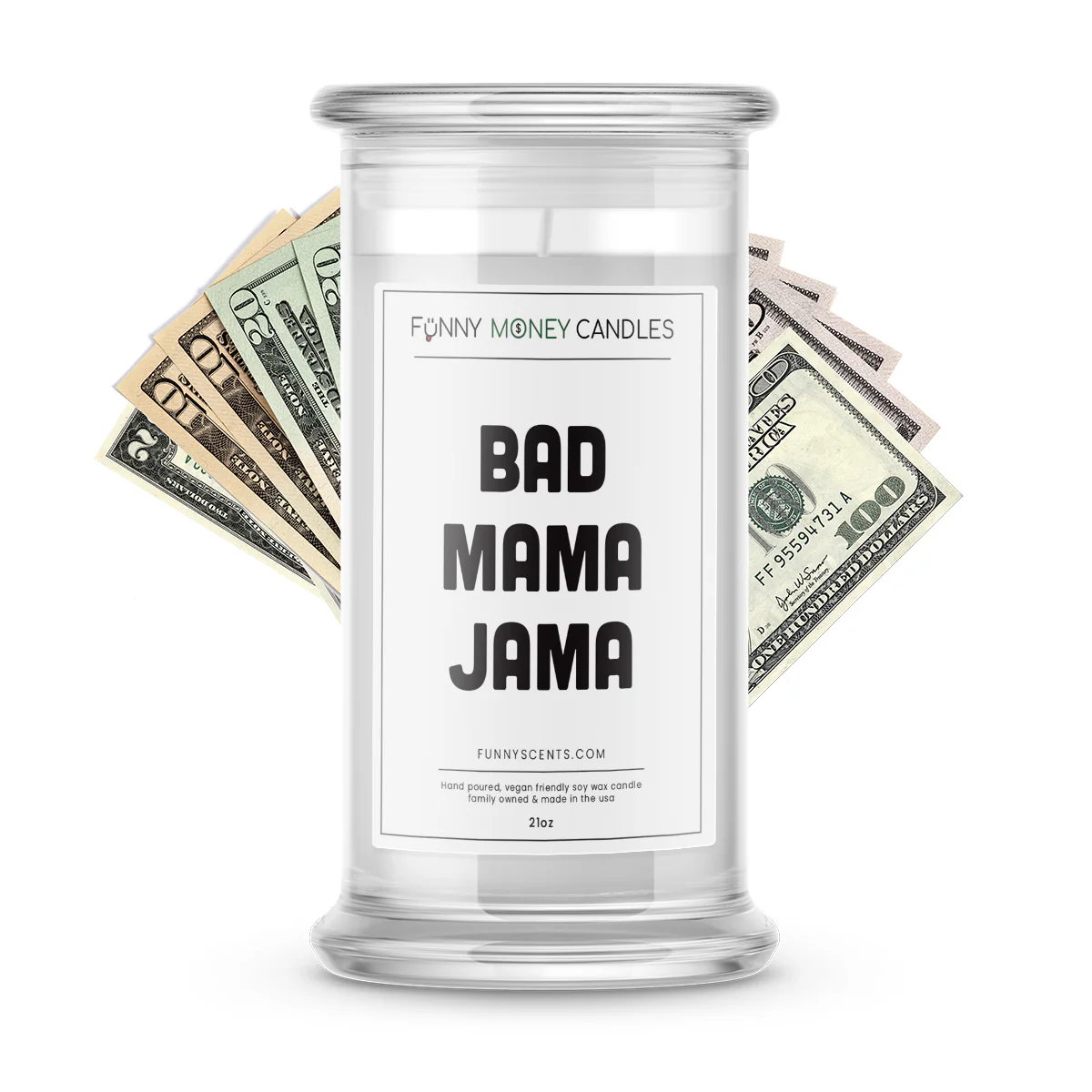 Bad Mama Jama Money Funny Candles