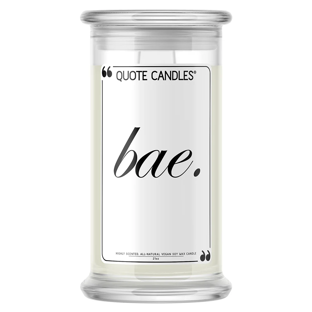 Bae Quote Candle