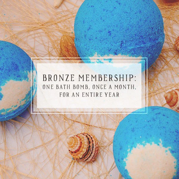 Bath Bomb Of The Month Club Bronze Package One Bath Bomb, Once A Month, For 12 Months