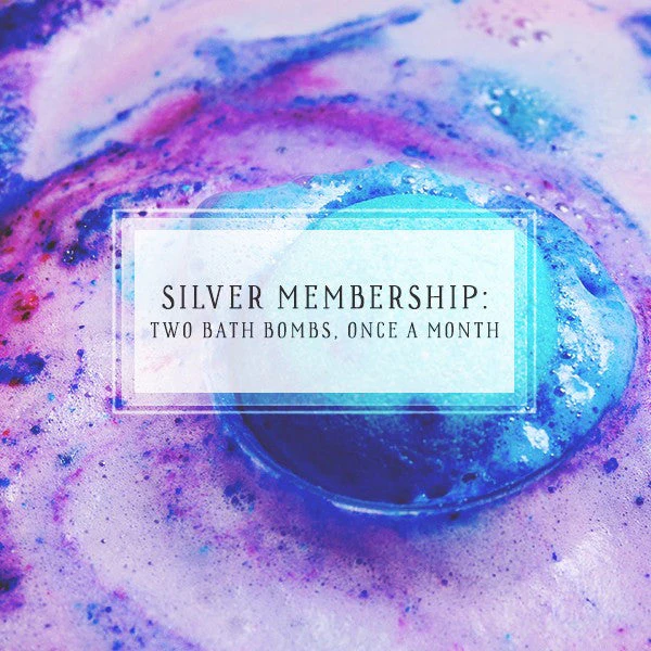 Bath Bomb Of The Month Club Silver Package Two Bath Bombs, Once Per Month