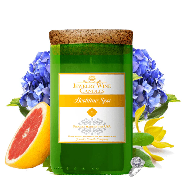 Bedtime Spa Jewelry Wine Candle