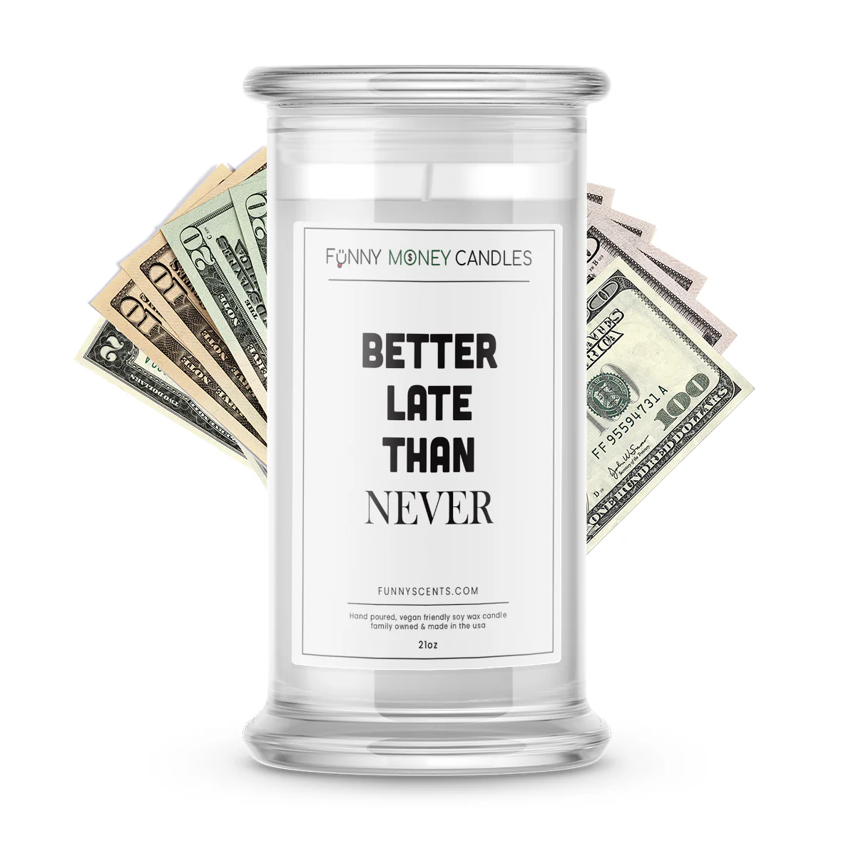 Better Together Money Funny Candles