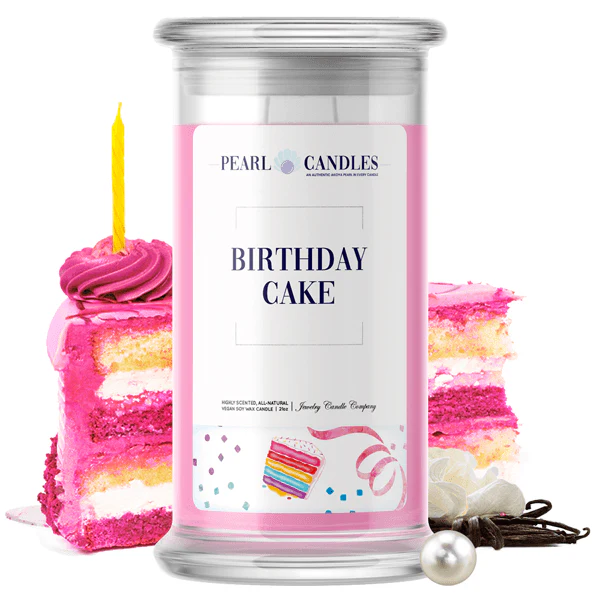 Birthday Cake Pearl Candle