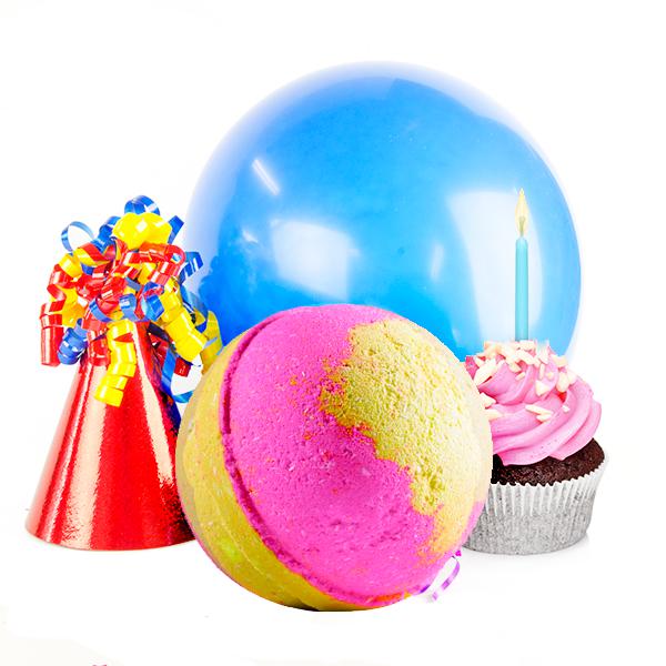 Birthday Cake Toy Surprise Bath Bomb