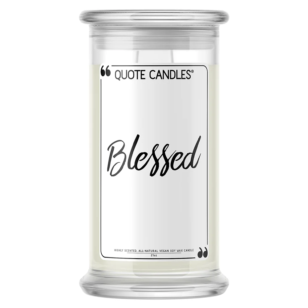 Blessed Quote Candle
