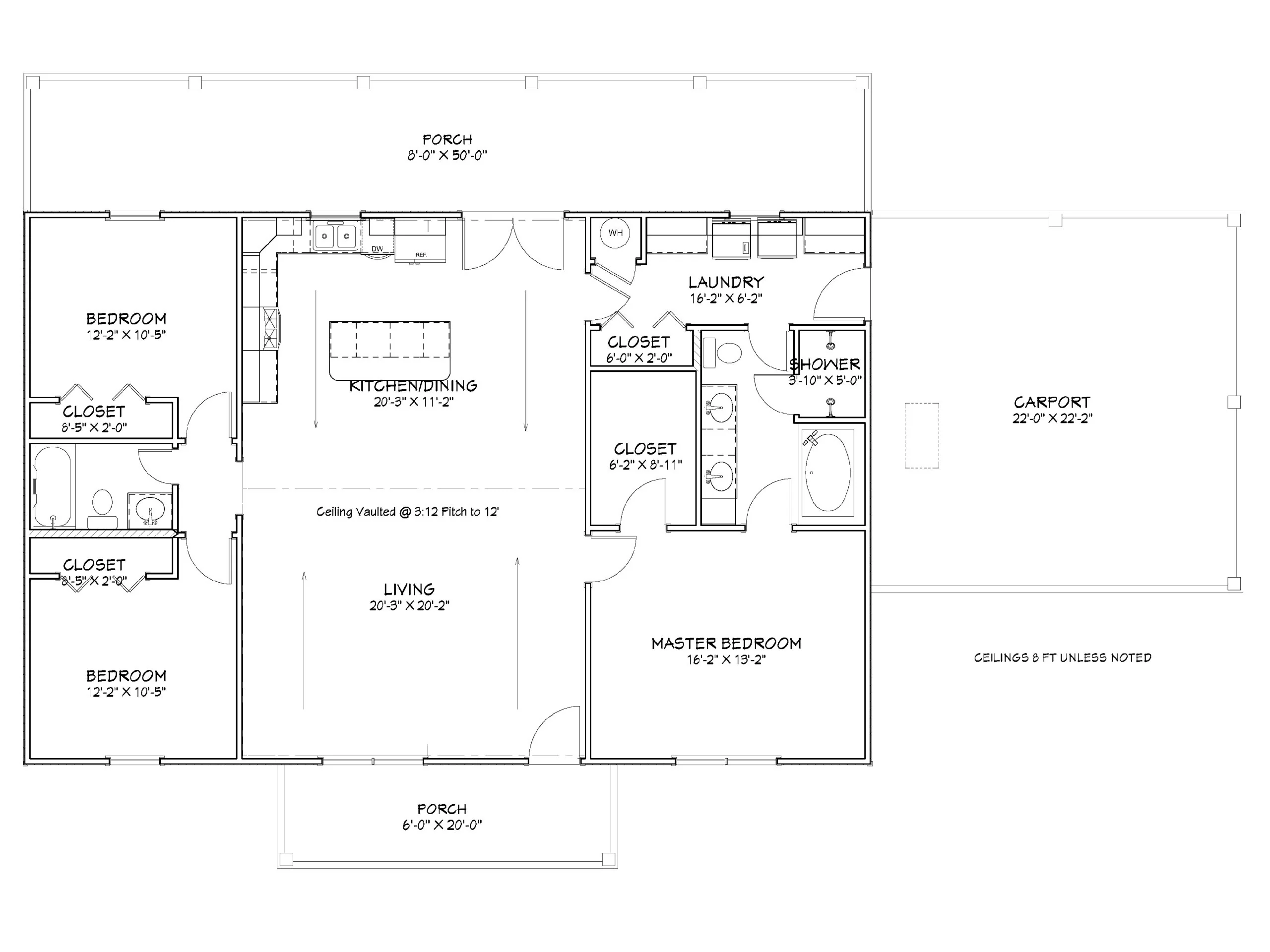 Blue Ridge Carport Ranch Affordable House Kit - Image 2