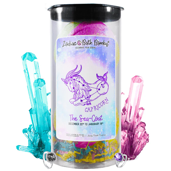 Capricorn Jewelry Zodiac Bath Bombs