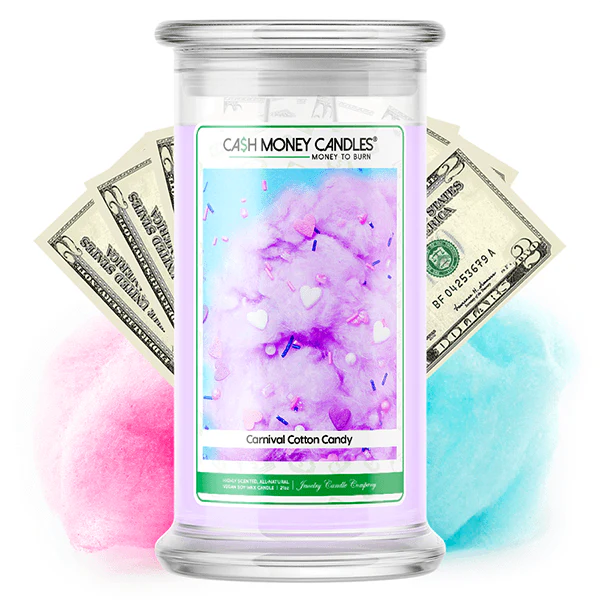 Carnival Cotton Candy Cash Money Candle