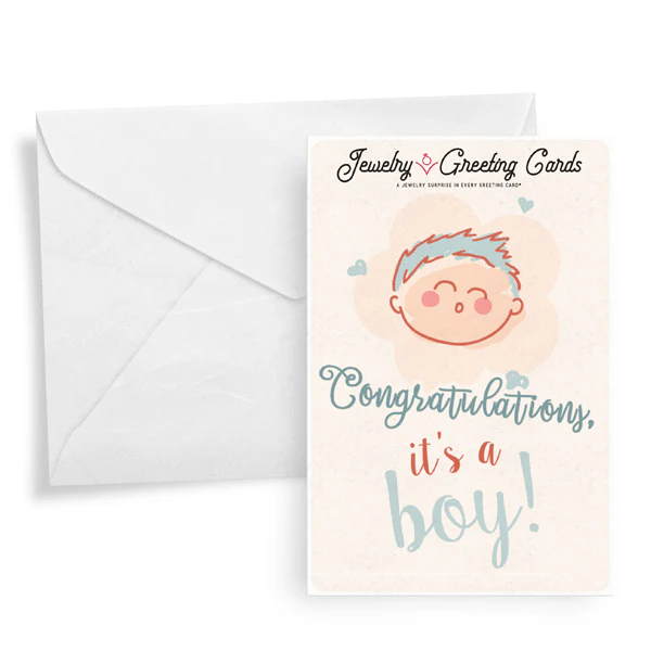 Congratulations, It's A Boy! Jewelry Greeting Card