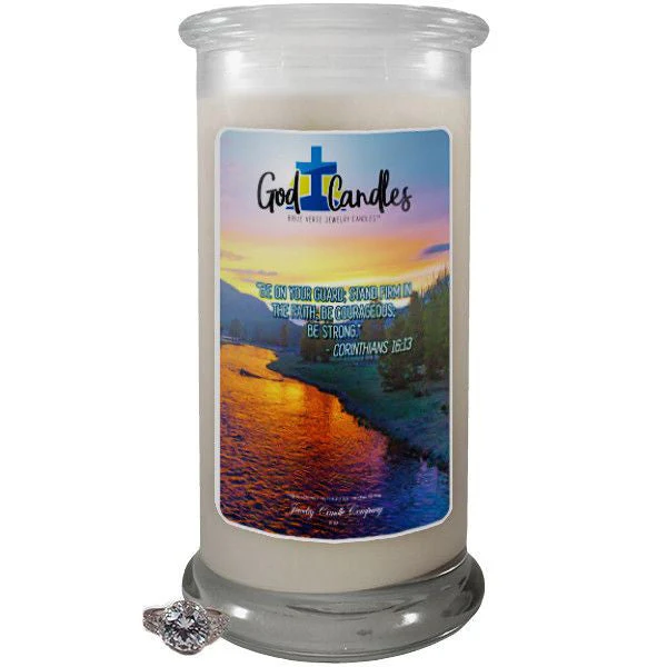 Corinthians 16:13 Verse God Candle