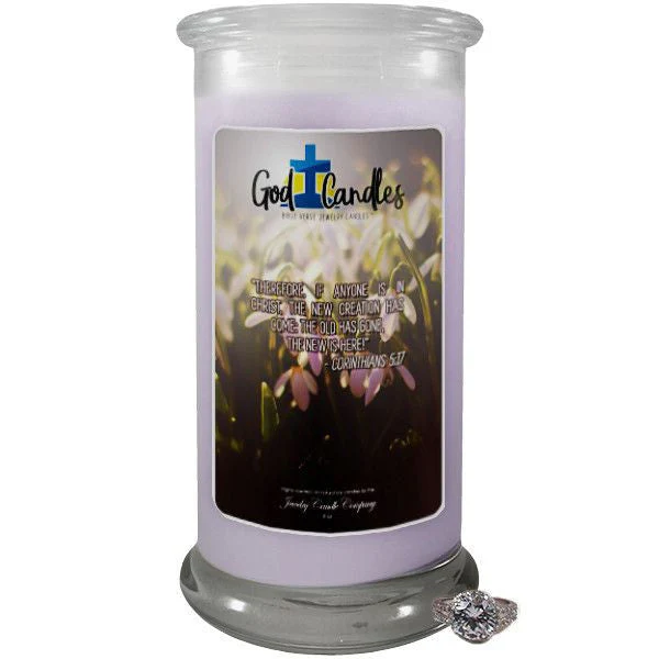 Corinthians 5:17 Verse God Candle