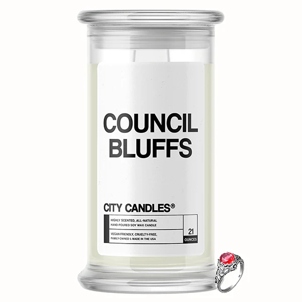 Council Bluffs City Jewelry Candle