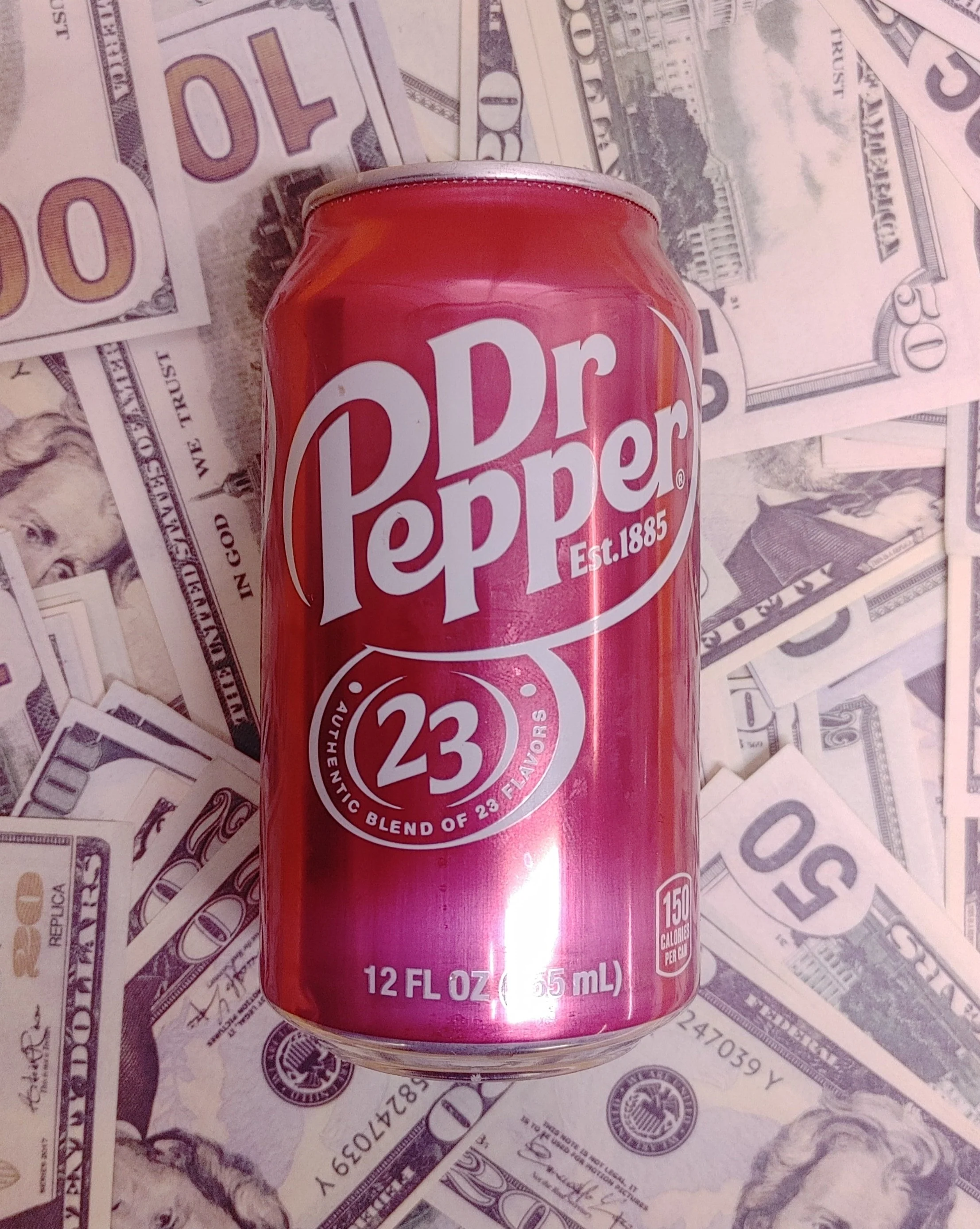 Dr Pepper Soda Pop Cash Candle - REAL MONEY INSIDE EVERY DR PEPPER MONEY CANDLE - Image 2
