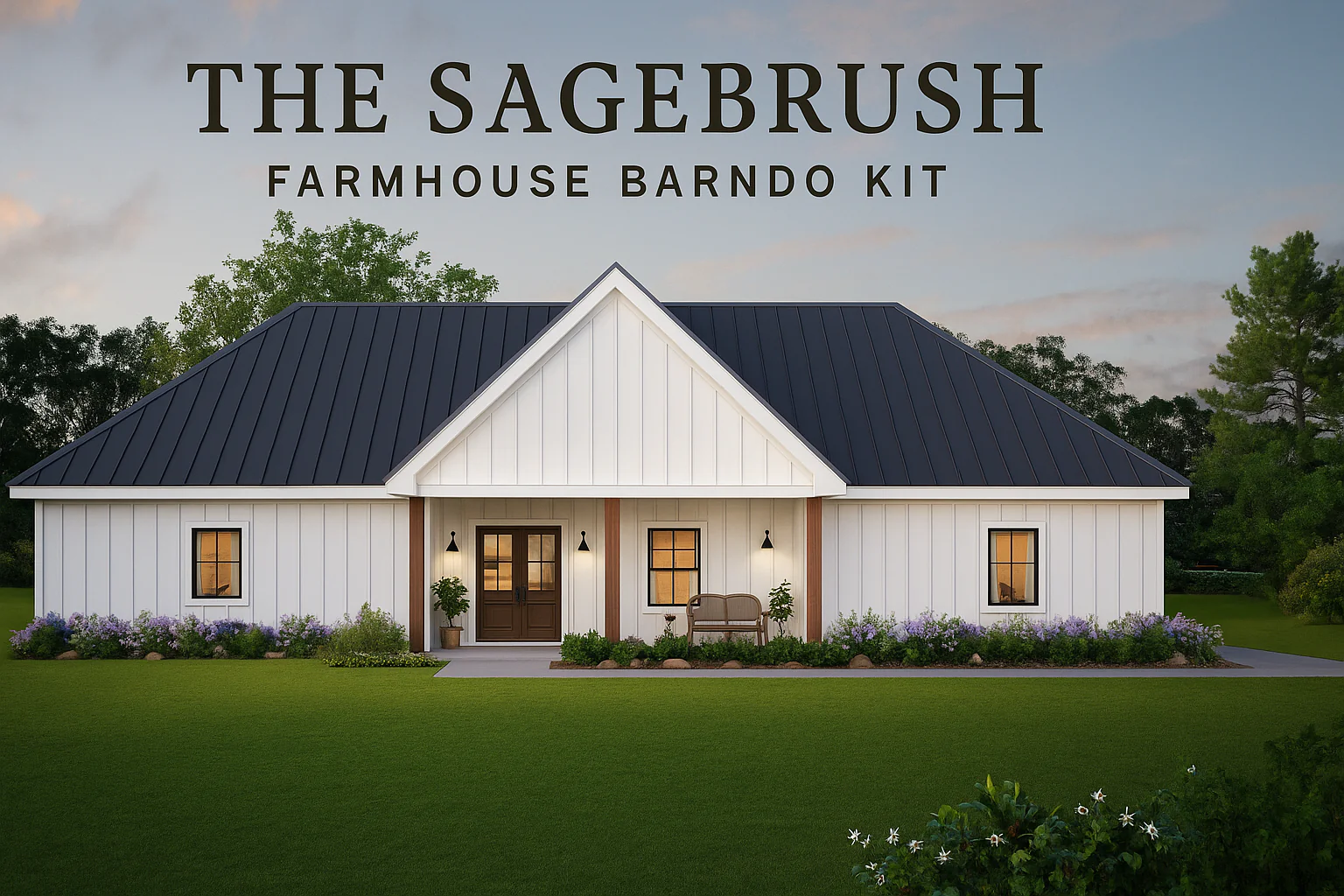 The Sagebrush Farmhouse Steel Barndo House Kit - Image 3