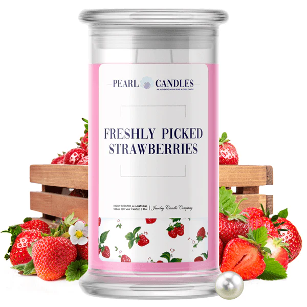 Strawberry Fields Pearl Candle