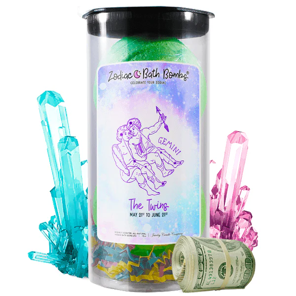 Gemini Zodiac Cash Bath Bombs