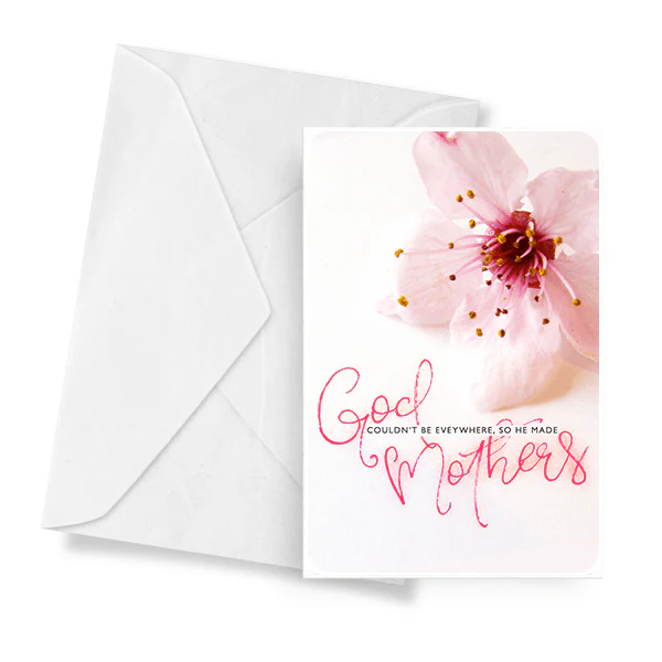 God Couldn't Be Everywhere So He Made Mothers Jewelry Greeting Card