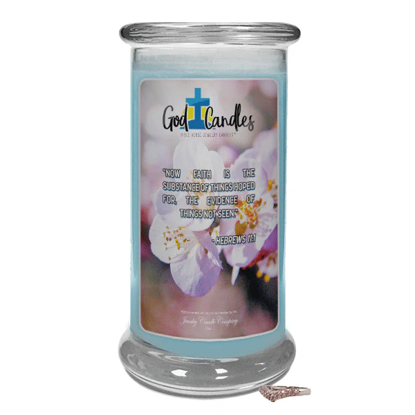 Hebrews 11:1 Verse God Candle