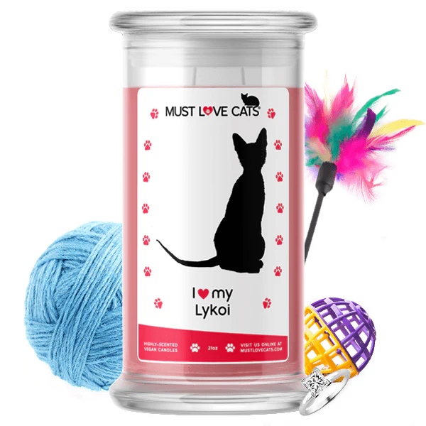 I Love My Lykoi Must Love Cats Candle