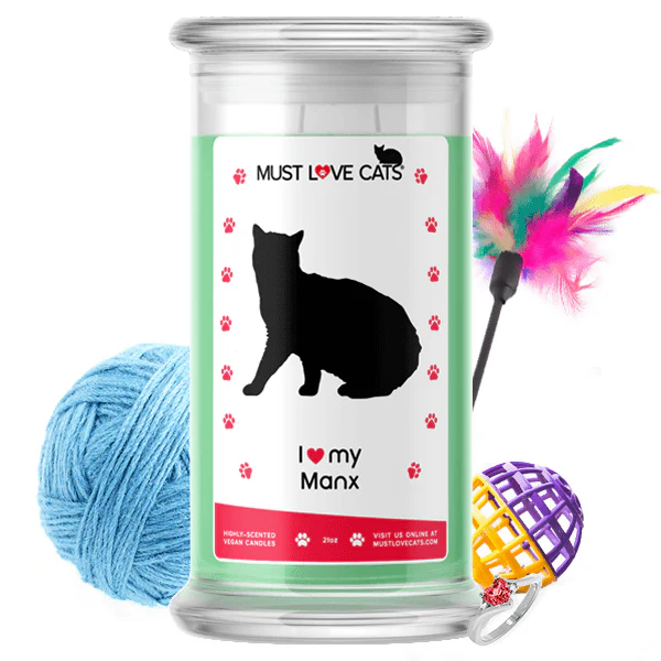 I Love My Manx Must Love Cats Candle