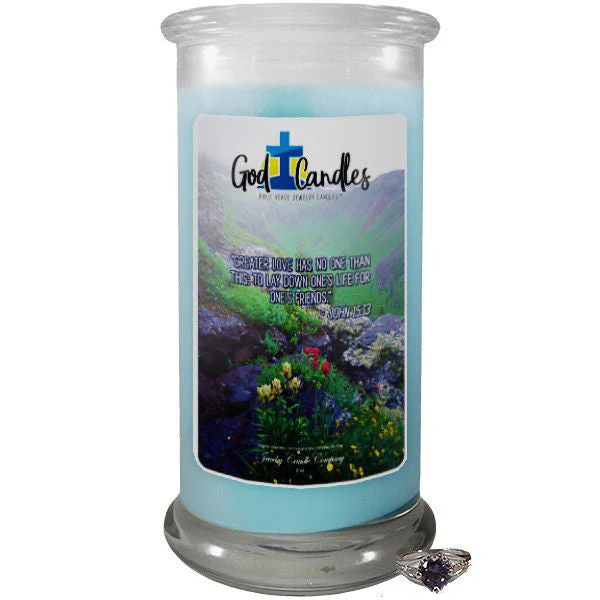 John 15:13 Verse God Candle