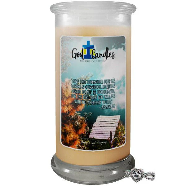 Joshua 1:9 Verse God Candle