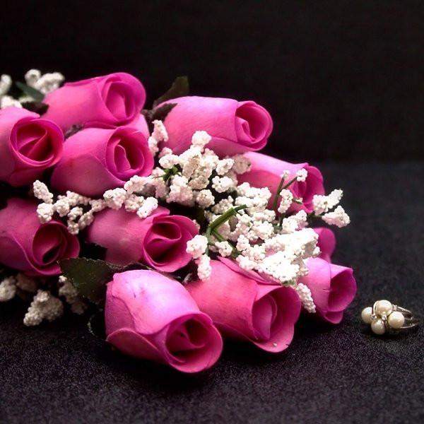 Lavender Half Dozen Jewelry Roses
