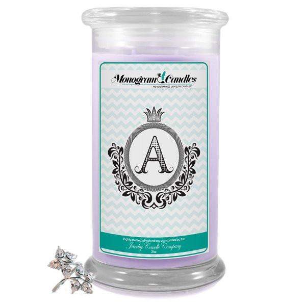 Letter A Monogram Candles