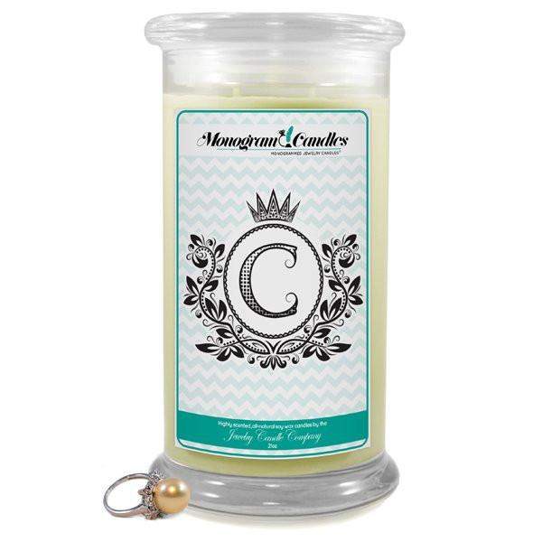 Letter C Monogram Candles