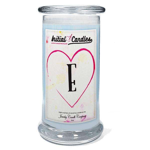 Letter E Initial Candles