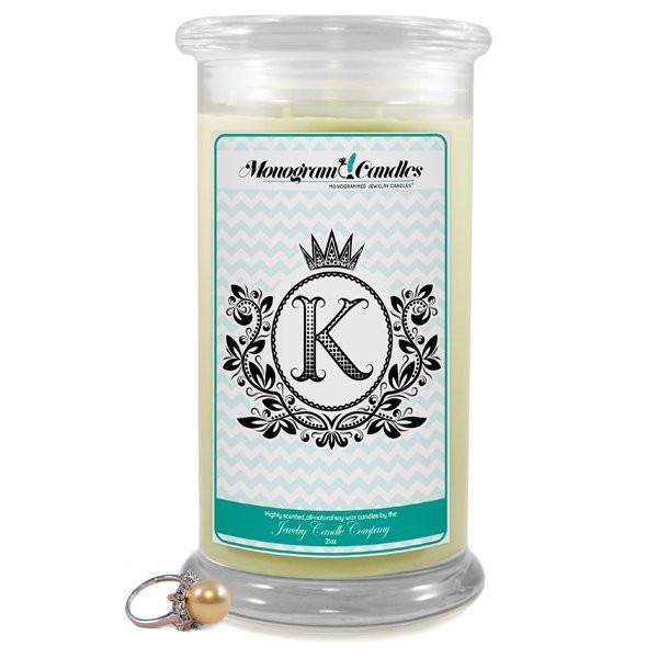 Letter K Monogram Candles