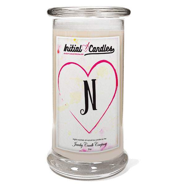 Letter N Initial Candles