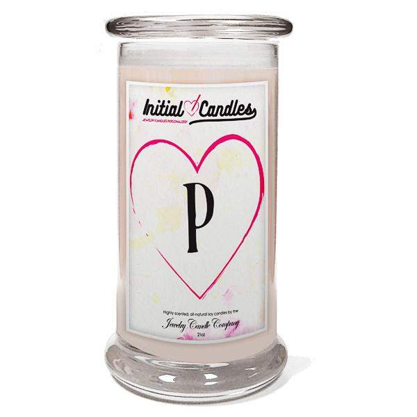 Letter P Initial Candles