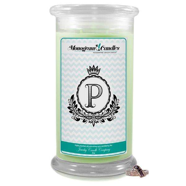 Letter P Monogram Candles