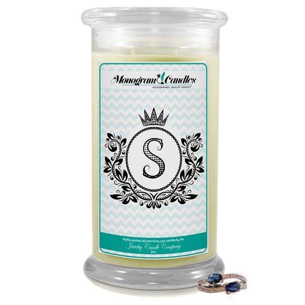 Letter S Monogram Candles