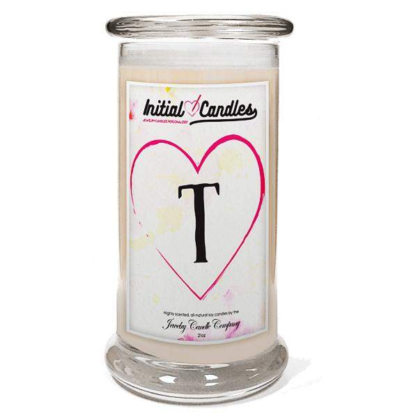 Letter T Initial Candles