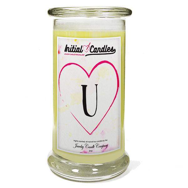 Letter U Initial Candles