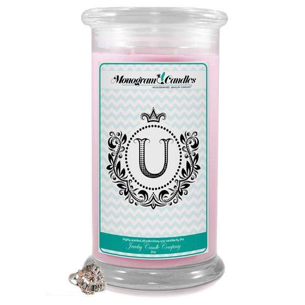 Letter U Monogram Candles
