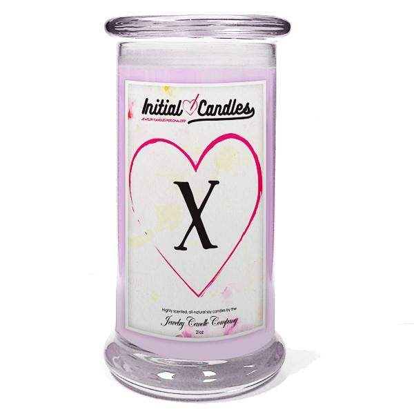 Letter X Initial Candles