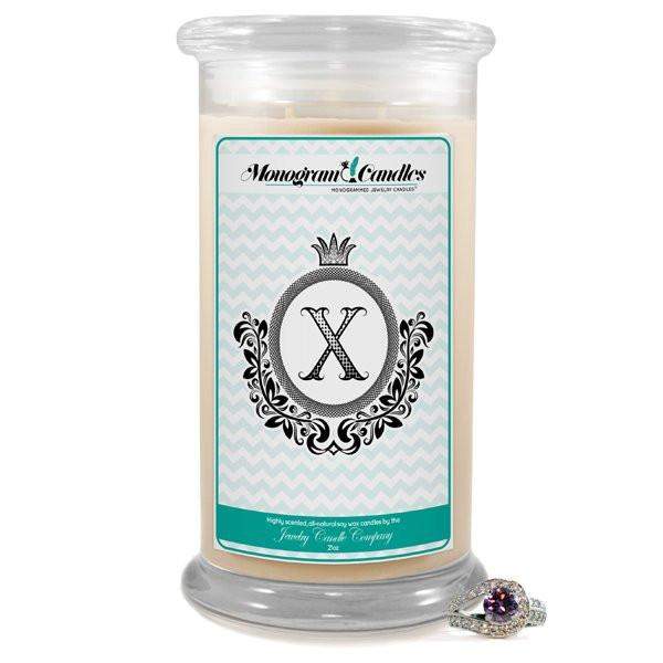 Letter X Monogram Candles