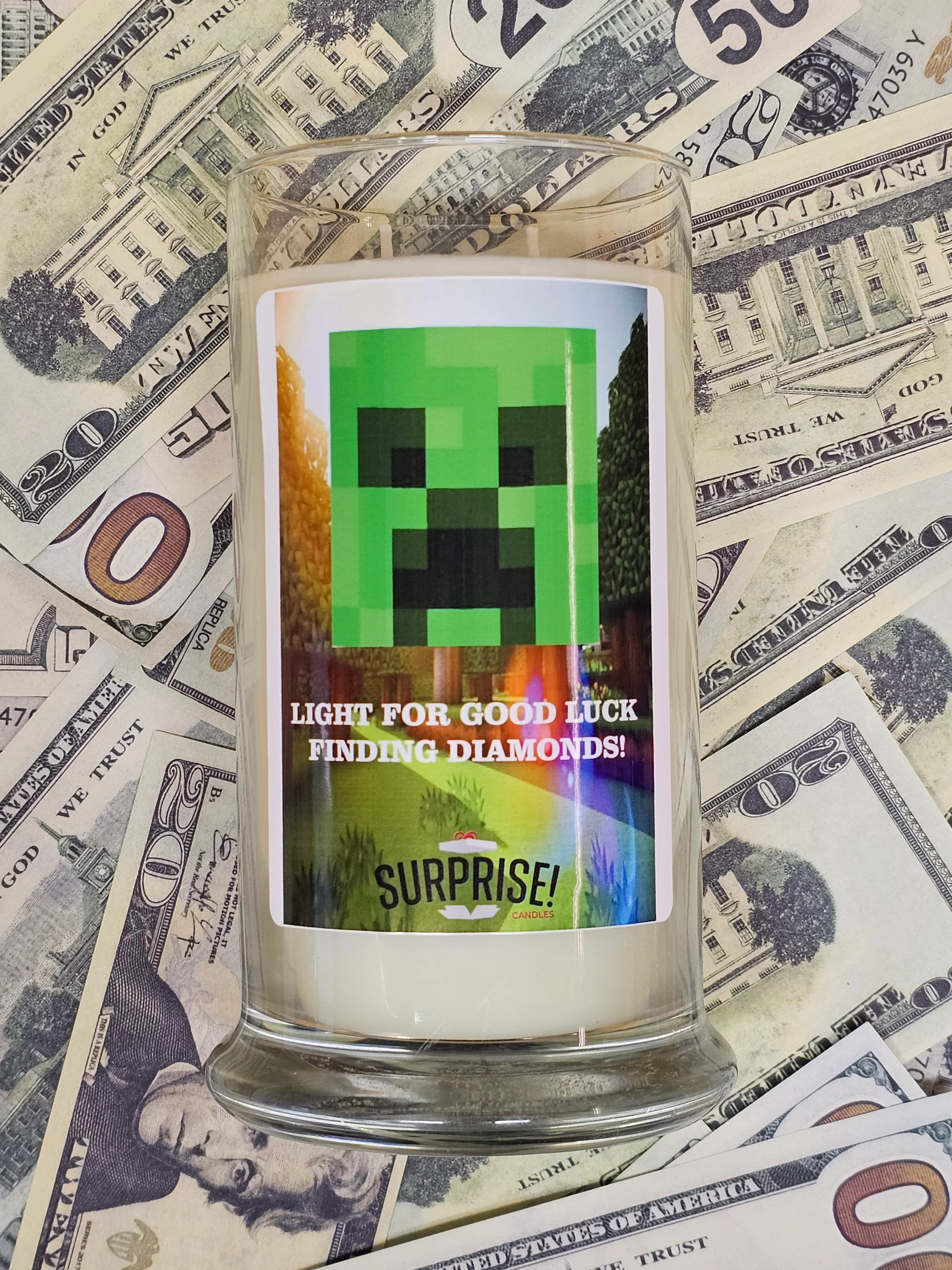 MINECRAFT Cash Money Candle - Image 3