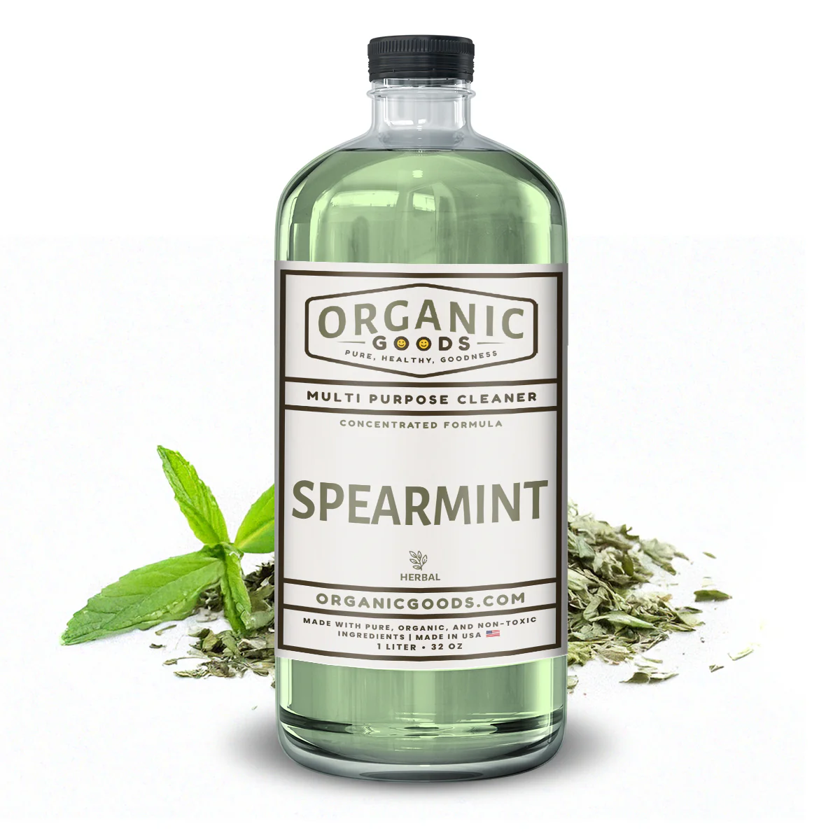 Organic Goods Concentrated Multi Purpose Cleaner - Spearmint Essential Oil Scent