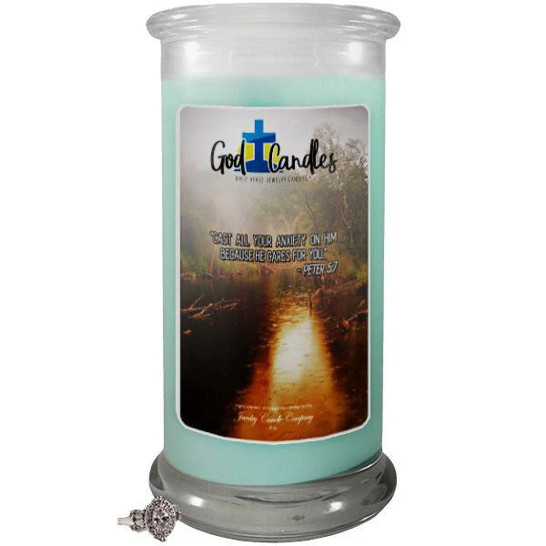 Peter 5:7 Verse God Candle